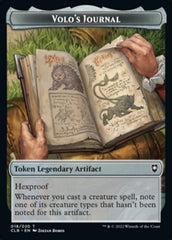 Treasure // Volo's Journal Double-Sided Token [Commander Legends: Battle for Baldur's Gate Tokens] MTG Single Magic: The Gathering    | Red Claw Gaming