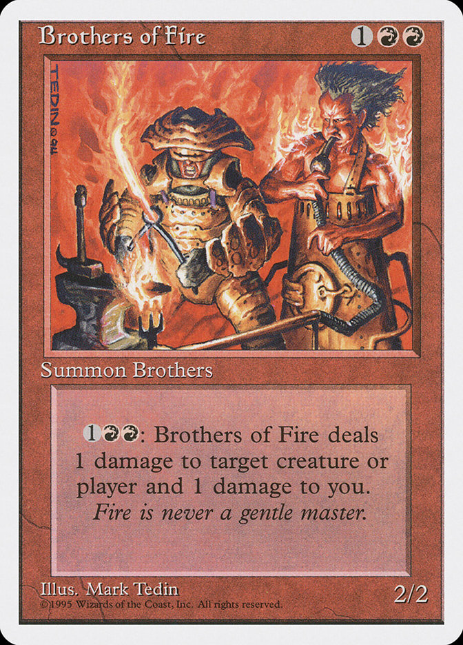 Brothers of Fire [Fourth Edition] MTG Single Magic: The Gathering    | Red Claw Gaming