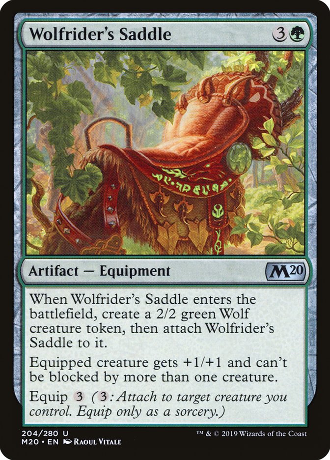 Wolfrider's Saddle [Core Set 2020] MTG Single Magic: The Gathering    | Red Claw Gaming