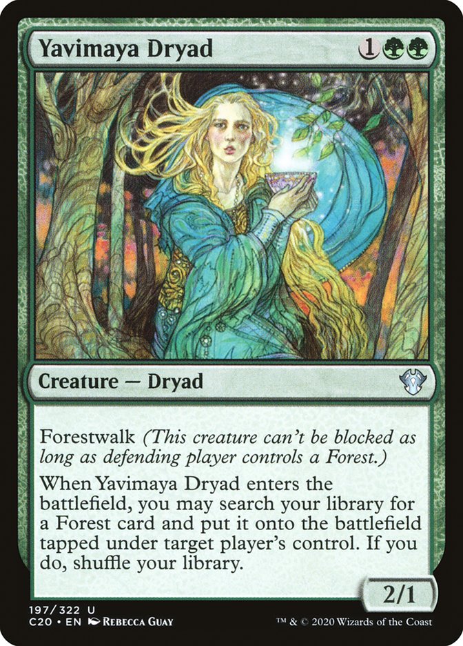 Yavimaya Dryad [Commander 2020] MTG Single Magic: The Gathering    | Red Claw Gaming