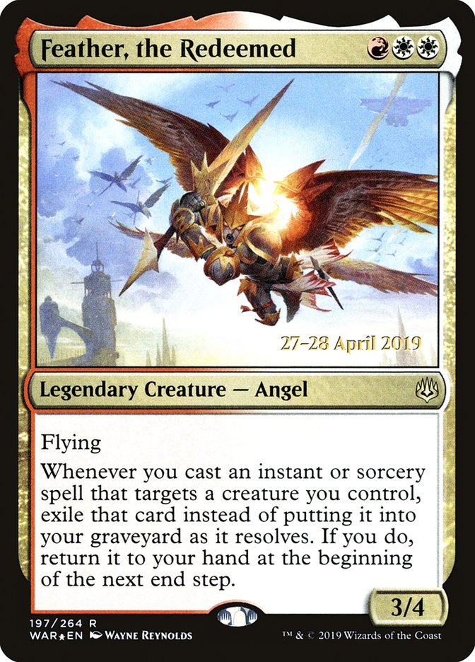 Feather, the Redeemed [War of the Spark Prerelease Promos] MTG Single Magic: The Gathering    | Red Claw Gaming