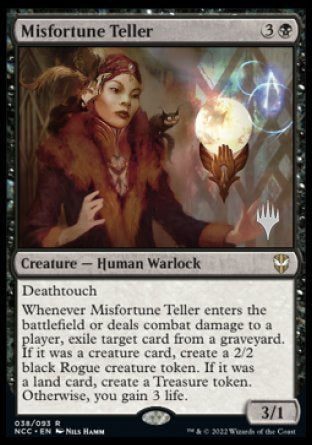 Misfortune Teller (Promo Pack) [Streets of New Capenna Commander Promos] MTG Single Magic: The Gathering    | Red Claw Gaming