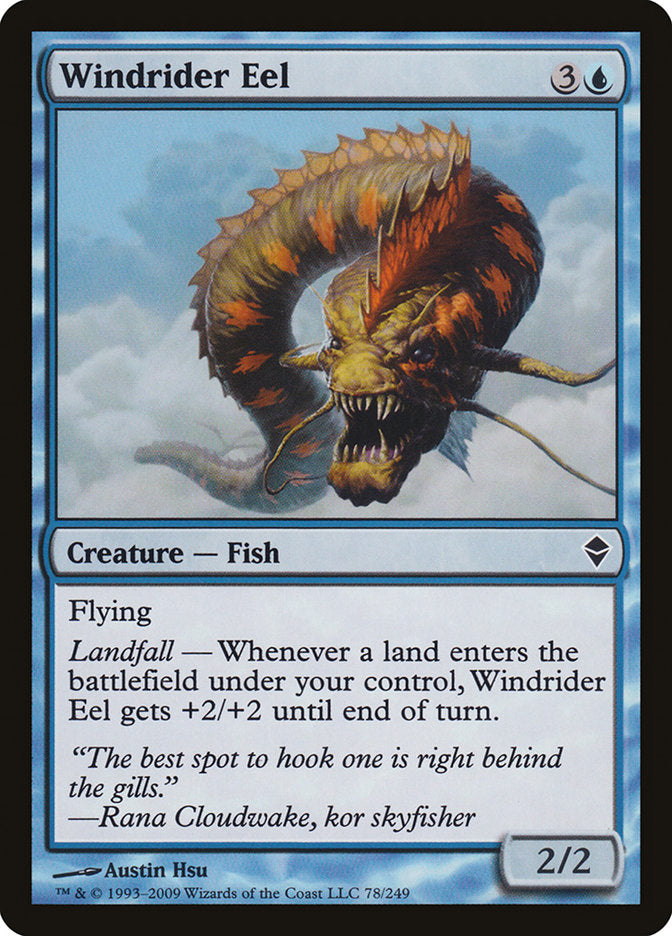 Windrider Eel [Zendikar] MTG Single Magic: The Gathering    | Red Claw Gaming