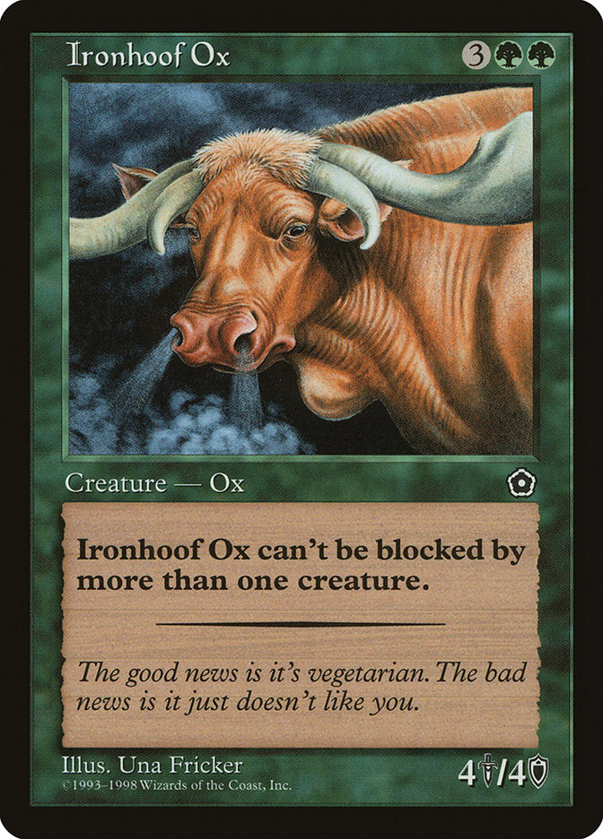 Ironhoof Ox [Portal Second Age] MTG Single Magic: The Gathering    | Red Claw Gaming