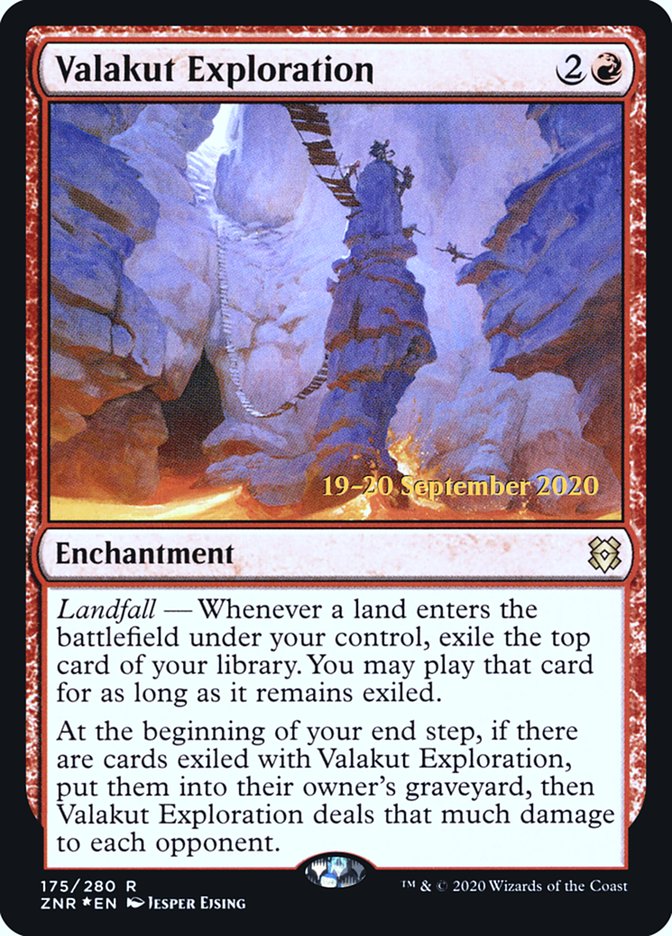 Valakut Exploration [Zendikar Rising Prerelease Promos] MTG Single Magic: The Gathering    | Red Claw Gaming