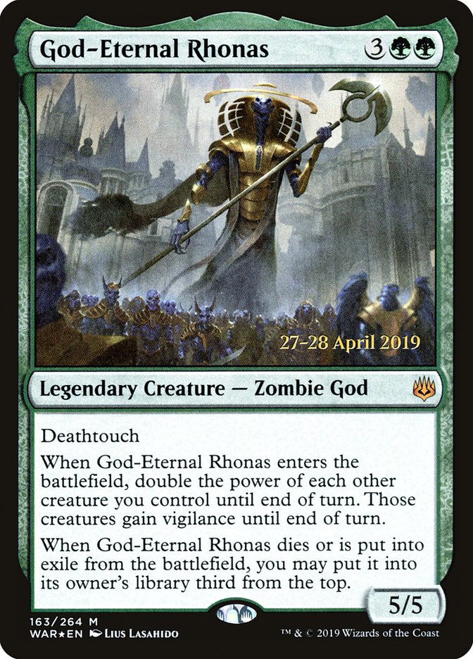 God-Eternal Rhonas [War of the Spark Prerelease Promos] MTG Single Magic: The Gathering    | Red Claw Gaming