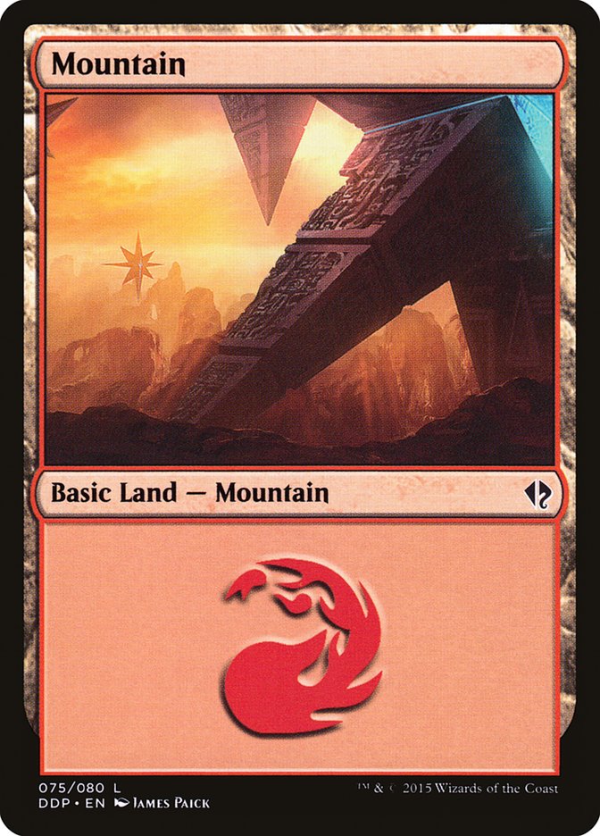 Mountain (75) [Duel Decks: Zendikar vs. Eldrazi] MTG Single Magic: The Gathering    | Red Claw Gaming