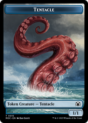 Tentacle // Human (26) Double-Sided Token [March of the Machine Commander Tokens] MTG Single Magic: The Gathering    | Red Claw Gaming