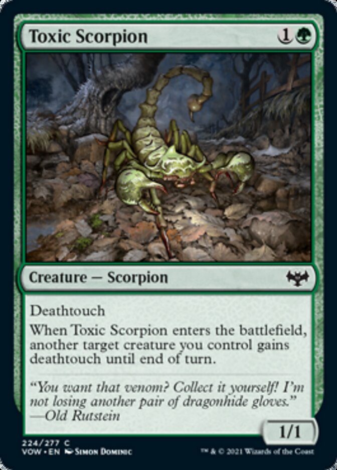 Toxic Scorpion [Innistrad: Crimson Vow] MTG Single Magic: The Gathering    | Red Claw Gaming