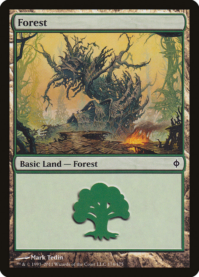 Forest (174) [New Phyrexia] MTG Single Magic: The Gathering    | Red Claw Gaming