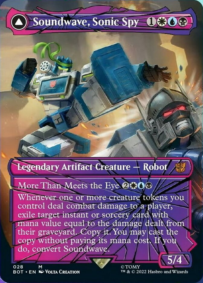 Soundwave, Sonic Spy // Soundwave, Superior Captain (Shattered Glass) [Transformers] MTG Single Magic: The Gathering    | Red Claw Gaming