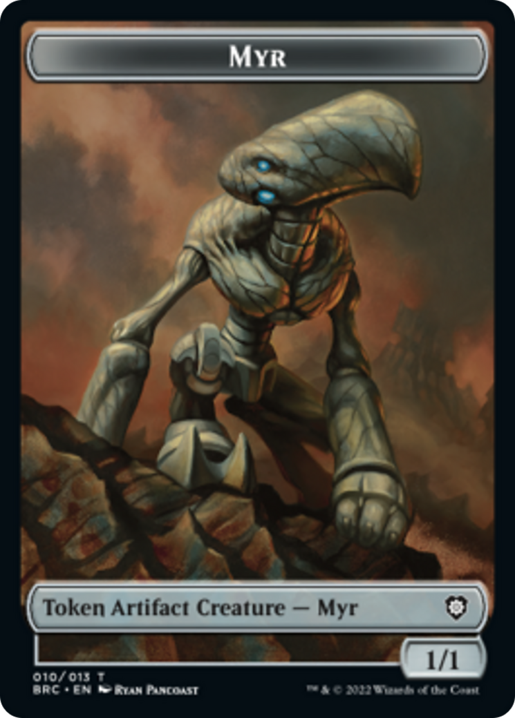 Myr // Servo Double-Sided Token [The Brothers' War Commander Tokens] MTG Single Magic: The Gathering    | Red Claw Gaming