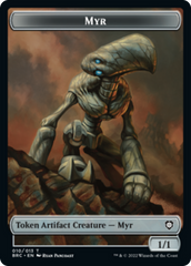 Myr // Powerstone Double-Sided Token [The Brothers' War Commander Tokens] MTG Single Magic: The Gathering    | Red Claw Gaming