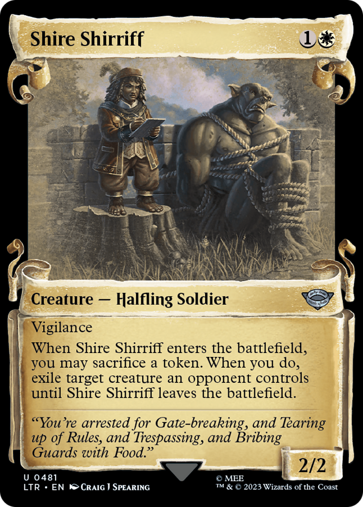 Shire Shirriff [The Lord of the Rings: Tales of Middle-Earth Showcase Scrolls] MTG Single Magic: The Gathering    | Red Claw Gaming