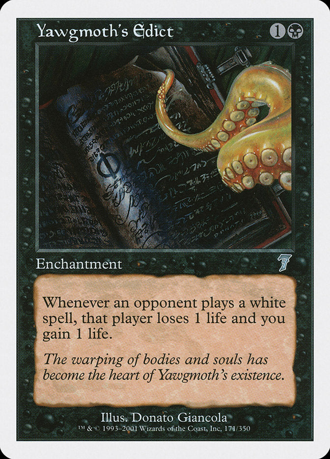 Yawgmoth's Edict [Seventh Edition] MTG Single Magic: The Gathering    | Red Claw Gaming