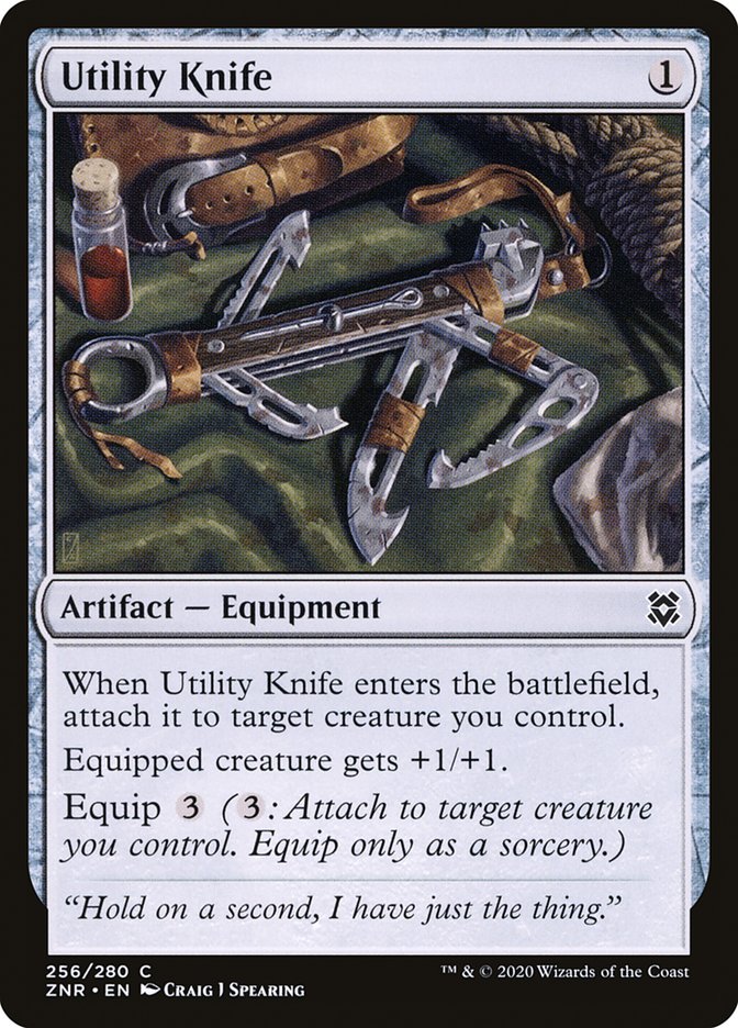 Utility Knife [Zendikar Rising] MTG Single Magic: The Gathering    | Red Claw Gaming