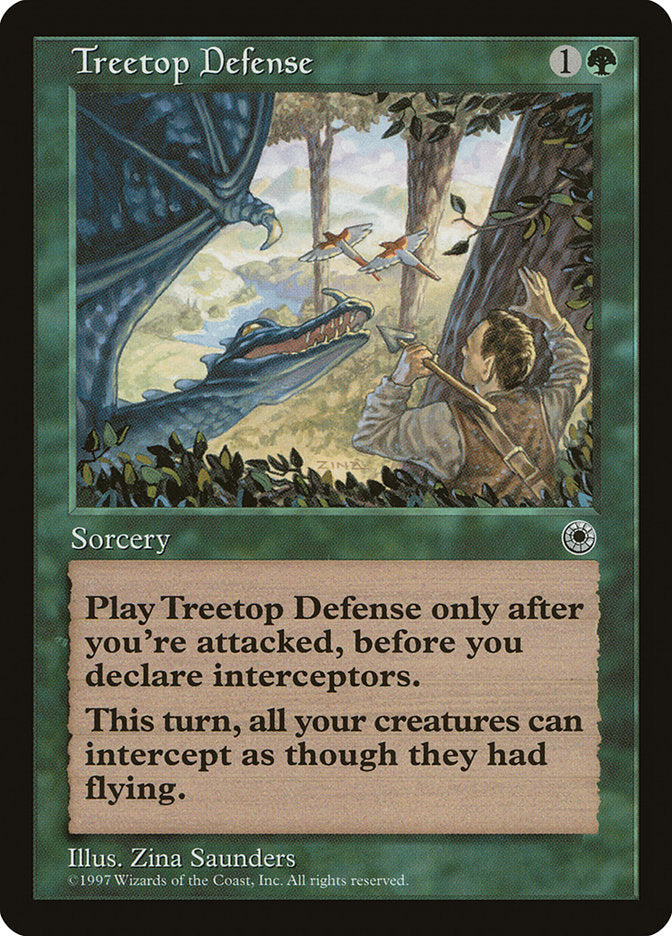 Treetop Defense [Portal] MTG Single Magic: The Gathering    | Red Claw Gaming