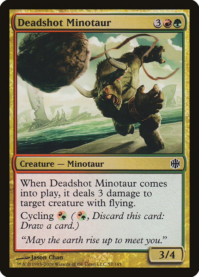 Deadshot Minotaur [Alara Reborn] MTG Single Magic: The Gathering    | Red Claw Gaming