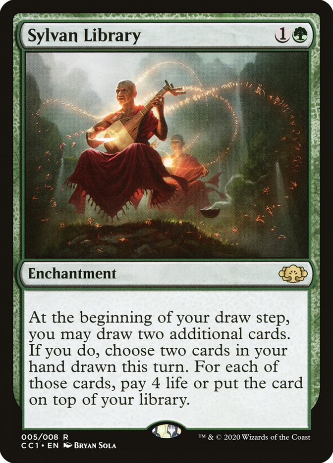 Sylvan Library [Commander Collection: Green] MTG Single Magic: The Gathering    | Red Claw Gaming