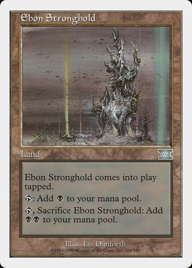 Ebon Stronghold [Classic Sixth Edition] MTG Single Magic: The Gathering    | Red Claw Gaming