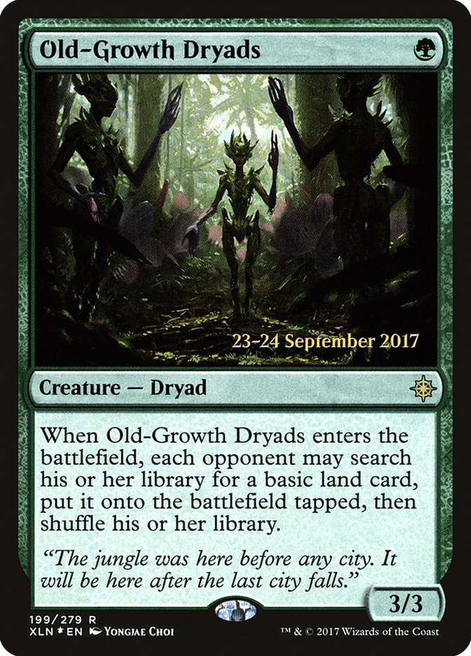 Old-Growth Dryads [Ixalan Prerelease Promos] MTG Single Magic: The Gathering    | Red Claw Gaming