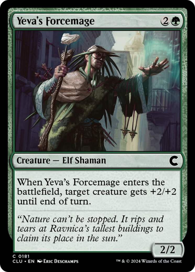 Yeva's Forcemage [Ravnica: Clue Edition] MTG Single Magic: The Gathering    | Red Claw Gaming