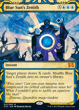 Blue Sun's Zenith (Foil Etched) [Strixhaven: School of Mages Mystical Archive] MTG Single Magic: The Gathering    | Red Claw Gaming