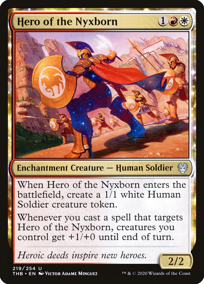 Hero of the Nyxborn [Theros Beyond Death] MTG Single Magic: The Gathering    | Red Claw Gaming