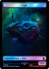 Fish // Clue (0055) Double-Sided Token (Surge Foil) [Doctor Who Tokens] MTG Single Magic: The Gathering    | Red Claw Gaming