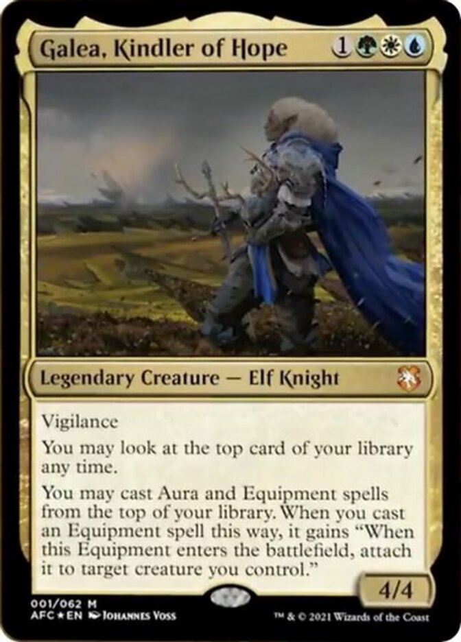 Galea, Kindler of Hope (Display Commander) [Dungeons & Dragons: Adventures in the Forgotten Realms Commander] MTG Single Magic: The Gathering    | Red Claw Gaming