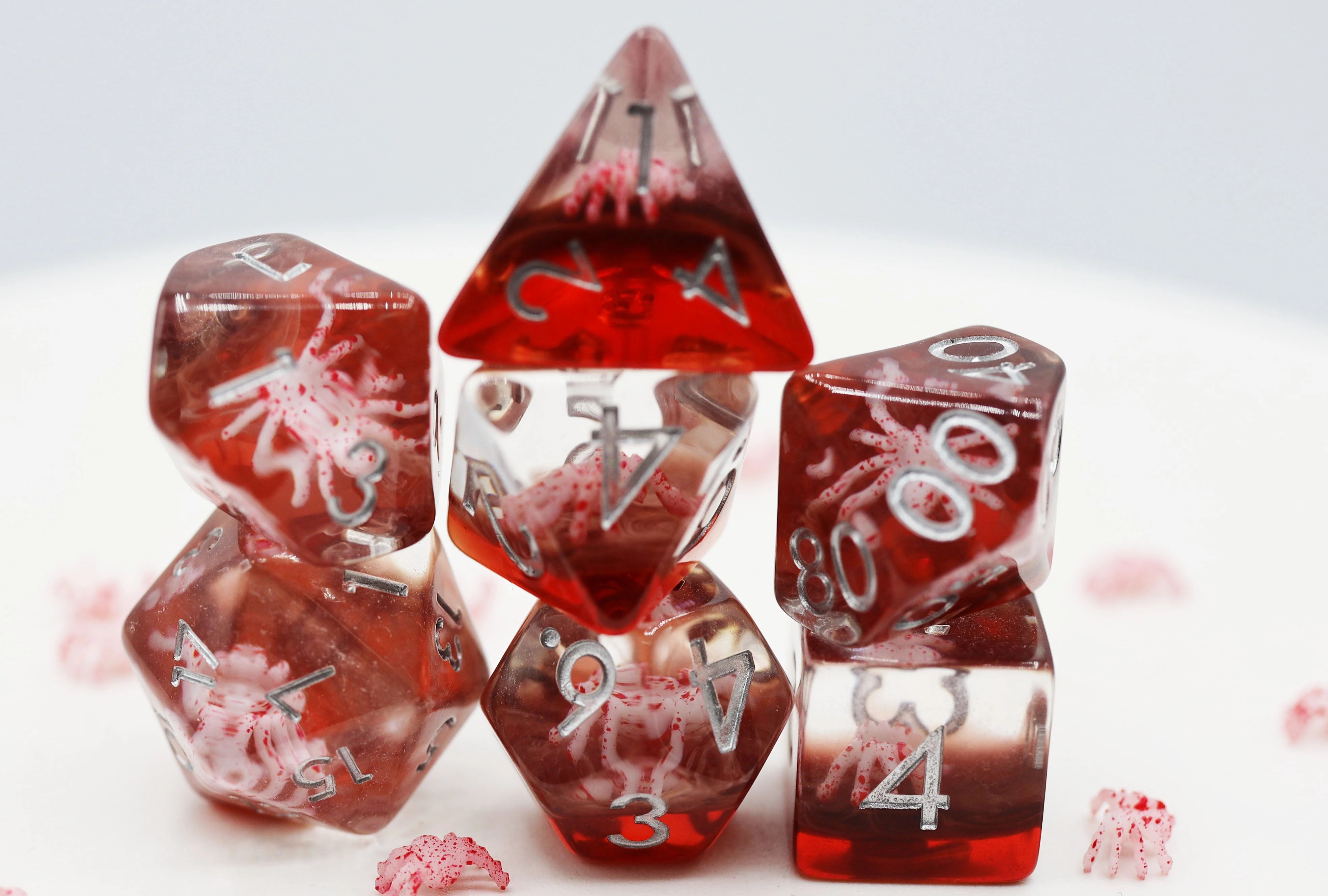 GHOST SPIDER 7 Dice Set Dice & Counters Foam Brain Games    | Red Claw Gaming