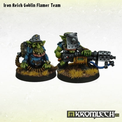 Iron Reich Goblin Flamer Team (2) Minatures Kromlech    | Red Claw Gaming