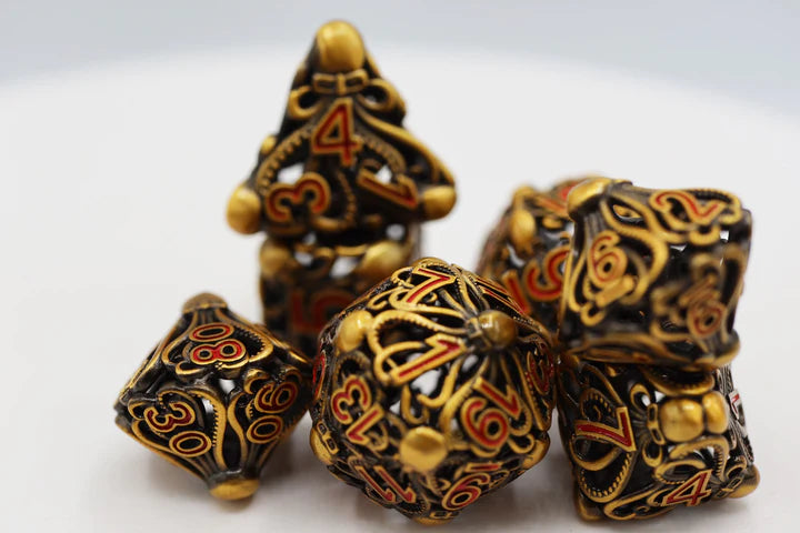 MIND EATER HOLLOW RPG DICE SET - GOLD Dice & Counters Foam Brain Games    | Red Claw Gaming