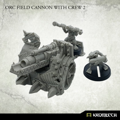 Orc Field Cannon with Crew 2 (3) Minatures Kromlech    | Red Claw Gaming