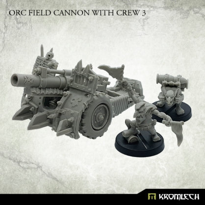 Orc Field Cannon with Crew 3 (3) Minatures Kromlech    | Red Claw Gaming