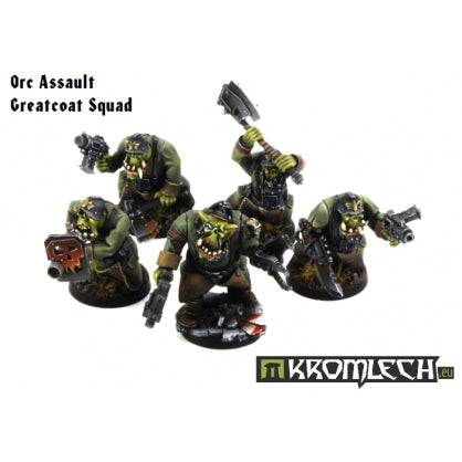 Orc Assault Greatcoat Squad (10) Minatures Kromlech    | Red Claw Gaming