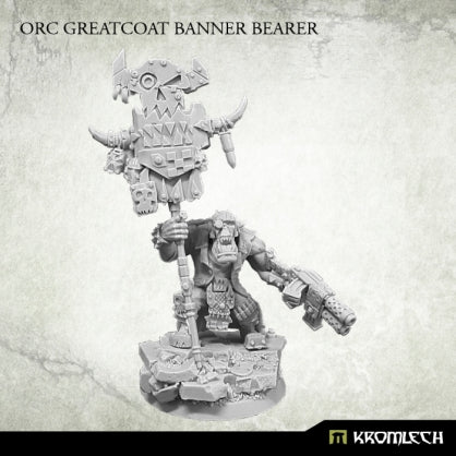 Orc Greatcoat Banner Bearer (1) Minatures Kromlech    | Red Claw Gaming