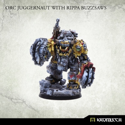 Orc Juggernaut with Rippa Buzzsaws (1) Minatures Kromlech    | Red Claw Gaming