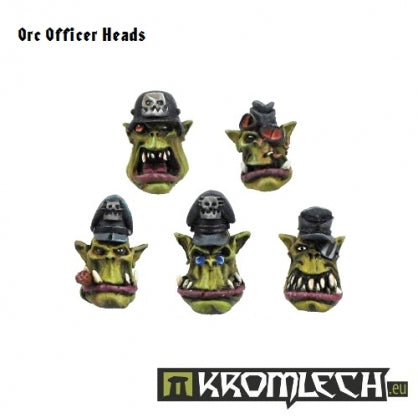 Orc Officer Heads (10) Minatures Kromlech    | Red Claw Gaming