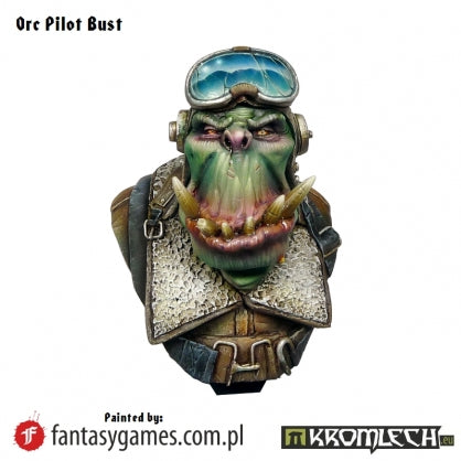 Orc Pilot Bust Minatures Kromlech    | Red Claw Gaming