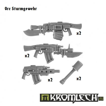 Orc Sturmgewehr (6 + 2 granades) Minatures Kromlech    | Red Claw Gaming