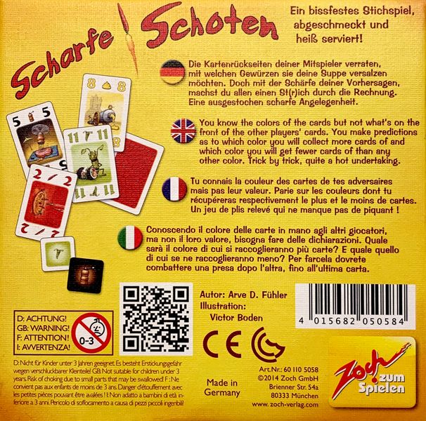 Scharfe Schoten Board Game Universal DIstribution    | Red Claw Gaming