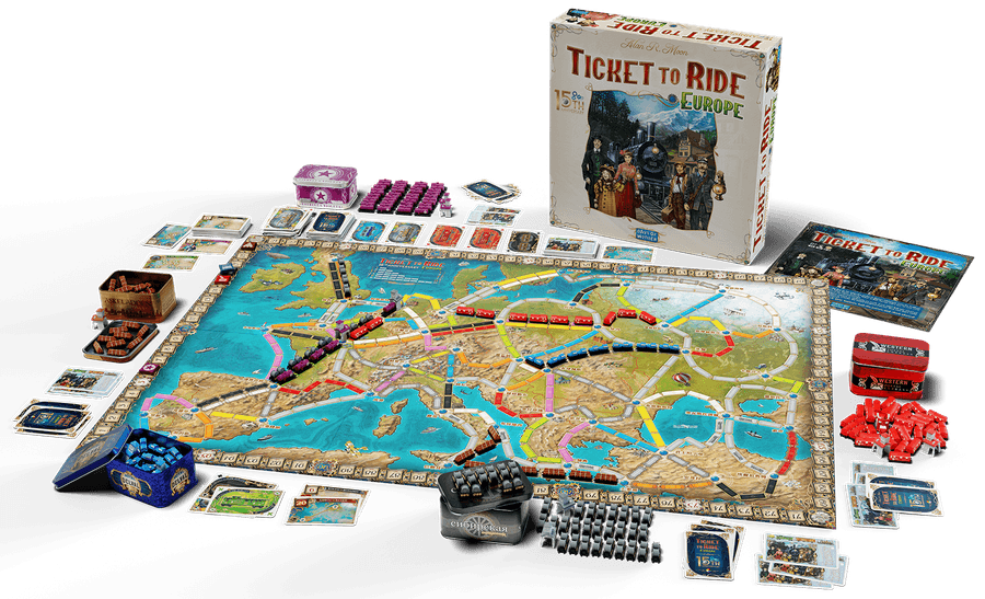 Ticket to Ride Europe 15th Anniversary Special Edition Board Game Asmodee    | Red Claw Gaming