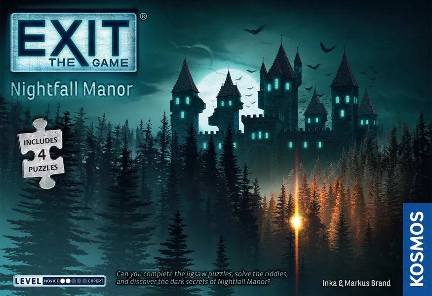 EXIT: NIGHTFALL MANOR (WITH PUZZLE) Board Games Kosmos    | Red Claw Gaming