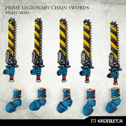 Prime Legionaries CCW Arms: Chain Swords [right] (5) Minatures Kromlech    | Red Claw Gaming