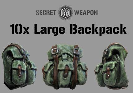 Conversion Bits: Large Backpacks Minatures Secret Weapon    | Red Claw Gaming