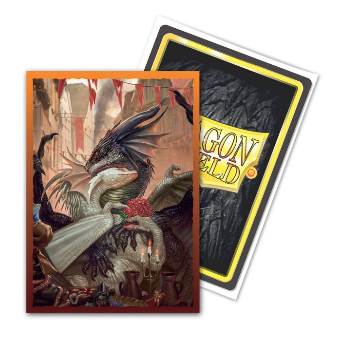 DRAGON SHIELD SLEEVES VALENTINE DRAGON 2021 100CT Dragon Shield Dragon Shield    | Red Claw Gaming