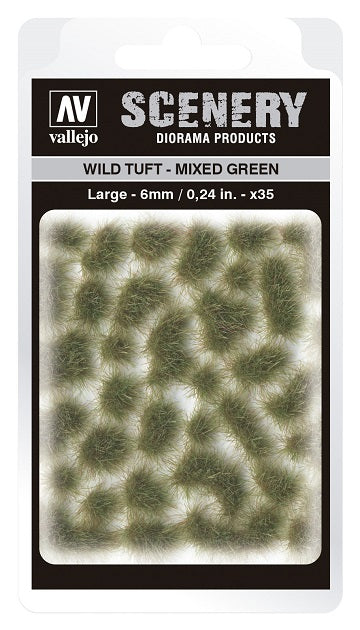 VALLEJO: SCENERY LARGE WILD TUFT MIXED GREEN Tufts Vallejo    | Red Claw Gaming