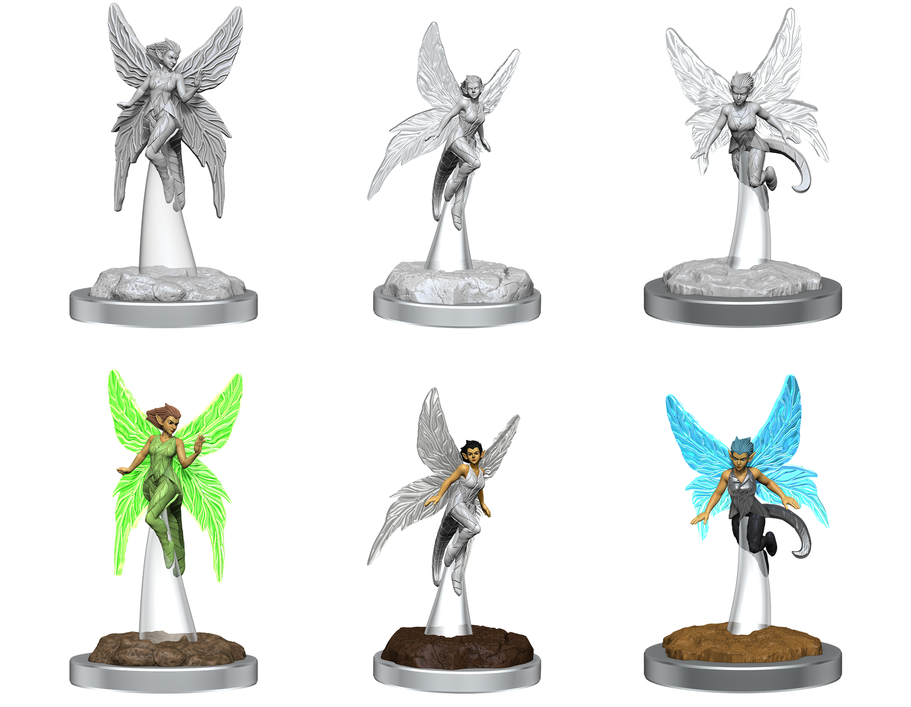 CRITICAL ROLL UNPAINTED MINIS WISHER PIXIES Minatures Wizkids Games    | Red Claw Gaming