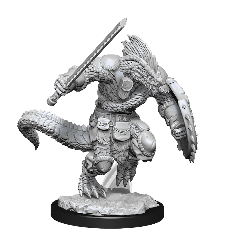 D&D Nolzur's Marvelous Miniatures: Lizardfolk Barbarian and Lizardfolk Cleric Minatures Wizkids Games    | Red Claw Gaming